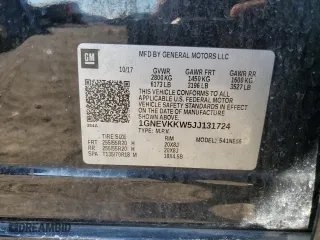 2018 Chevrolet Traverse High Country with VIN 1GNEVKKW5JJ131724, listed as a Copart auction lot 46585035 with 133,325 mi miles and Salvage Title. Bid and sale history available at carsss.com. Image 14.