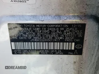 2016 Lexus IS 200t with VIN JTHBA1D22G5017417, listed as a Copart auction lot 46796445 with 97,721 mi miles and Salvage Title. Bid and sale history available at DreamBid. Image 12.
