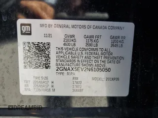 2022 Chevrolet Equinox LS with VIN 2GNAX5EV2N6105050, listed as a Copart auction lot 70530744 with 94,980 mi miles and Salvage title. Bid and sale history available at DreamBid. Image 16.
