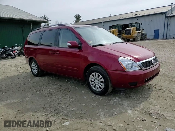 2012 Kia Sedona LX with VIN KNDMG4C71C6418257, listed as a Copart auction lot 49045125 with 65,836 mi miles and Salvage Title. Bid and sale history available at carsss.com. Image 15.