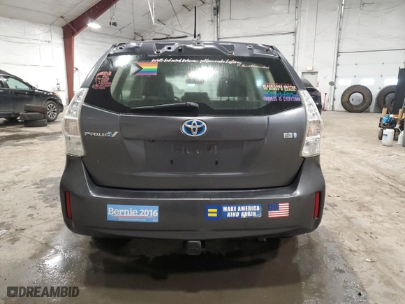 2012 Toyota Prius v Two with VIN JTDZN3EU7C3136196, listed as a Copart auction lot 48661875 with 174,926 mi miles and Salvage Title. Bid and sale history available at carsss.com. Image 6.