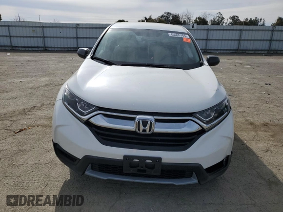 2017 Honda CR-V LX with VIN 2HKRW6H37HH205112, listed as a Copart auction lot 45065765 with 39,927 mi miles and Salvage Title. Bid and sale history available at DreamBid. Image 5.