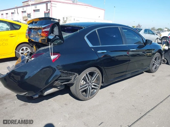 2016 Honda Accord Sedan Sport with VIN 1HGCR2F50GA195220, listed as a IAAI auction lot 41637697 with 148,811 mi miles. Bid and sale history available at carsss.com. Image 4.