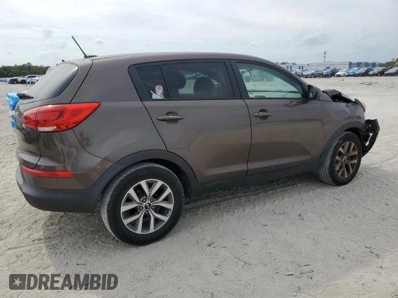 2015 Kia Sportage LX with VIN KNDPB3AC9F7698837, listed as a Copart auction lot 54319155 with 156,113 mi miles and Salvage Title. Bid and sale history available at carsss.com. Image 3.