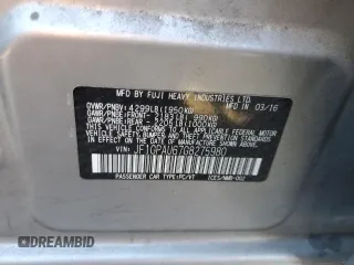 2016 Subaru Impreza Special Sports Limited z VIN JF1GPAU67G8275980, wystawiony jako Copart lot #53682055 z przebiegiem 68 335 mil mil oraz Szkoda całkowita • Salvage title. Historia ofert i sprzedaży dostępna na DreamBid. Obrazek 12.