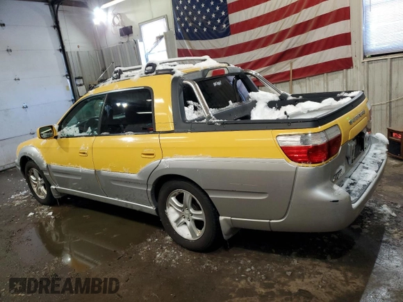 2003 Subaru Baja с VIN 4S4BT61C136104148, выставлен на аукционе Copart как лот 45051165 с пробегом 222 985 миль миль и Чистый • Clean title. История ставок и продаж доступна на DreamBid. Изображение 2.