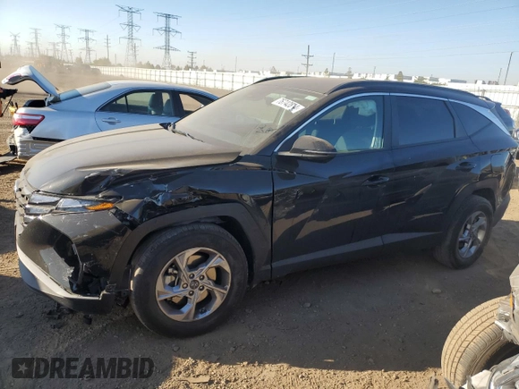 2022 Hyundai Tucson SEL with VIN 5NMJBCAE9NH137827, listed as a Copart auction lot 76742814 with 22,137 mi miles and Salvage Title. Bid and sale history available at carsss.com. Image 1.