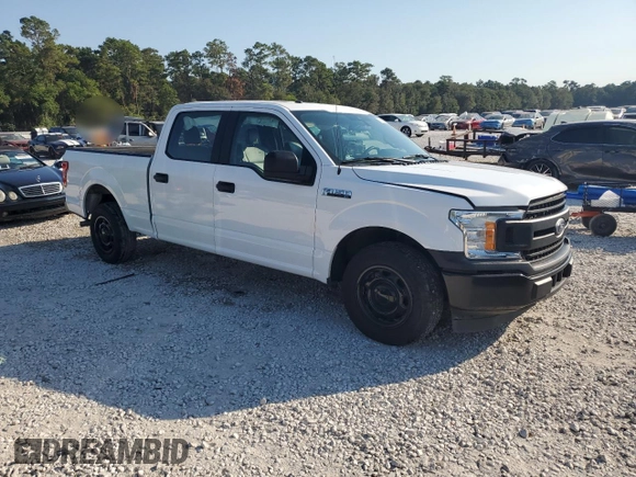 2019 Ford F-150 XL with VIN 1FTEW1CP7KKC41239, listed as a Copart auction lot 43590155 with 95,327 mi miles and Clean Title. Bid and sale history available at DreamBid. Image 4.