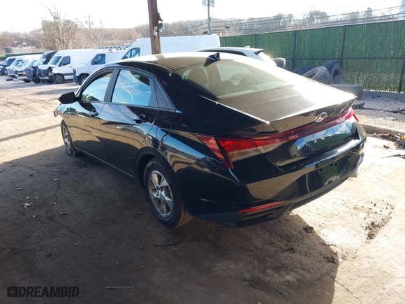 2021 Hyundai Elantra SE with VIN KMHLL4AG5MU195451, listed as a IAAI auction lot 41099908 with 20,388 mi miles. Bid and sale history available at carsss.com. Image 3.