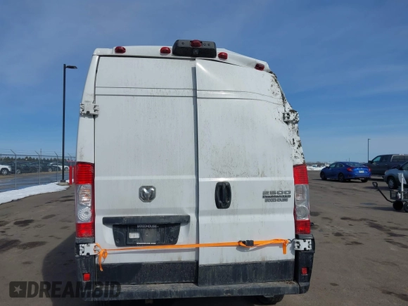 2023 Ram ProMaster Cargo with VIN 3C6LRVDG9PE567047, listed as a IAAI auction lot 41748863 with 186,717 mi miles. Bid and sale history available at carsss.com. Image 15.