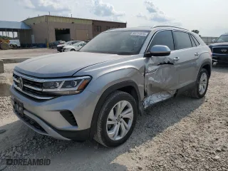2021 Volkswagen Atlas Cross Sport 2.0T SEL with VIN 1V2BC2CA3MC210143, listed as a Copart auction lot 64711474 with 26,412 mi miles and Salvage Title. Bid and sale history available at carsss.com. Image 1.