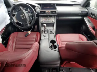 2020 Lexus IS 350 F Sport with VIN JTHGZ1E2XL5018242, listed as a Copart auction lot 43329635 with 38,135 mi miles and Salvage title. Bid and sale history available at DreamBid. Image 8.