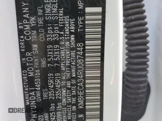 2024 Hyundai Kona Limited with VIN KM8HECA34RU087448, listed as a Copart auction lot 77212004 with 3,857 mi miles and Salvage Title. Bid and sale history available at carsss.com. Image 13.