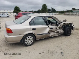 2000 Honda Civic LX with VIN 1HGEJ6679YL022276, listed as a Copart auction lot 71785084 with 174,324 mi miles and Salvage Title. Bid and sale history available at carsss.com. Image 3.
