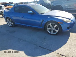 2005 Mazda RX-8 with VIN JM1FE173950146017, listed as a Copart auction lot 81470144 with 65,819 mi miles and Clean Title. Bid and sale history available at carsss.com. Image 4.