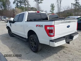2022 Ford F-150 XL with VIN 1FTFW1E8XNFA40166, listed as a IAAI auction lot 41776806 with 36,798 mi miles. Bid and sale history available at carsss.com. Image 3.