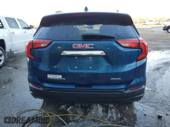 2020 GMC Terrain SLE with VIN 3GKALTEVXLL309519, listed as a Copart auction lot 45784245 with 13,841 mi miles and Salvage Title. Bid and sale history available at DreamBid. Image 6.
