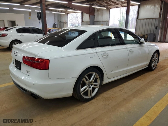 2015 Audi A6 3.0T Premium Plus with VIN WAUFGAFC3FN015727, listed as a Copart auction lot 48057025 with 0 miles and Clean Title. Bid and sale history available at carsss.com. Image 3.