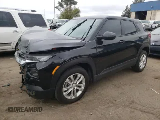 2023 Chevrolet TrailBlazer LS with VIN KL79MNSL1PB048425, listed as a Copart auction lot 77702014 with 18,707 mi miles and Salvage Title. Bid and sale history available at carsss.com. Image 1.