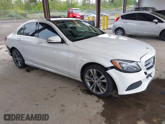 2015 Mercedes-Benz C 300 Luxury with VIN 55SWF4KB6FU023015, listed as a IAAI auction lot 42153797 with 47,639 mi miles and . Bid and sale history available at carsss.com. Image 1.