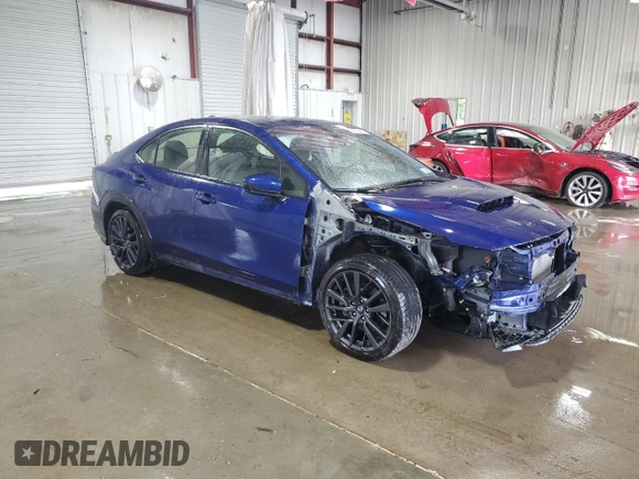 2023 Subaru WRX Premium with VIN JF1VBAF69P9820106, listed as a Copart auction lot 58818465 with 23,716 mi miles and Salvage title. Bid and sale history available at DreamBid. Image 4.