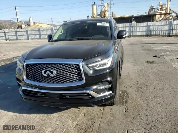 2021 Infiniti QX80 LUXE with VIN JN8AZ2AE7M9271353, listed as a Copart auction lot 47233415 with 76,521 mi miles and Salvage Title. Bid and sale history available at carsss.com. Image 11.