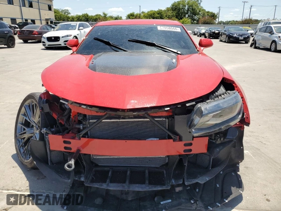 2023 Chevrolet Camaro ZL1 with VIN 1G1FK1R61P0128493, listed as a Copart auction lot 67058044 with 6,194 mi miles and Salvage title. Bid and sale history available at DreamBid. Image 5.
