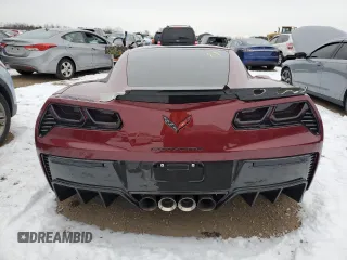 2018 Chevrolet Corvette Grand Sport 2LT with VIN 1G1YX2D70J5100047, listed as a Copart auction lot 84485544 with 0 mi miles and Salvage Title. Bid and sale history available at carsss.com. Image 6.