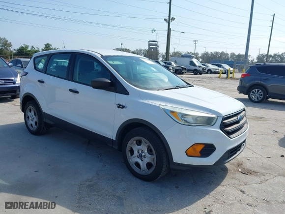 2017 Ford Escape S with VIN 1FMCU0F79HUB82450, listed as a IAAI auction lot 41491205 with 162,913 mi miles. Bid and sale history available at carsss.com. Image 1.