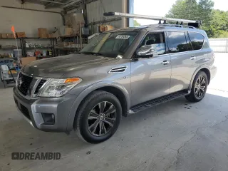 2018 Nissan Armada Platinum with VIN JN8AY2NE6J9731529, listed as a Copart auction lot 66764365 with 111,578 mi miles and Clean title. Bid and sale history available at DreamBid. Image 1.