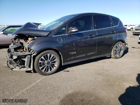 2017 Ford C-Max Energi Titanium with VIN 1FADP5FU1HL100452, listed as a Copart auction lot 38246513 with 96,465 mi miles. Bid and sale history available at carsss.com. Image 1.