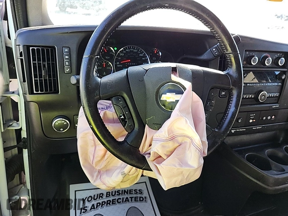 2020 Chevrolet Express Cargo with VIN 1GCWGAFG0L1190607, listed as a IAAI auction lot 42391004 with 109,103 mi miles and . Bid and sale history available at DreamBid. Image 1.