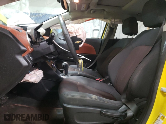 2016 Chevrolet Sonic LT with VIN 1G1JC6SB3G4108587, listed as a Copart auction lot 45042355 with 104,899 mi miles and Salvage Title. Bid and sale history available at carsss.com. Image 7.