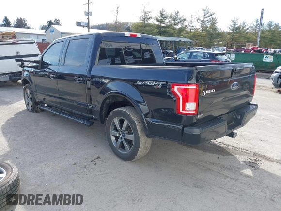 2016 Ford F-150 XLT with VIN 1FTEW1EF0GFB46896, listed as a IAAI auction lot 41666886 with 156,895 mi miles and . Bid and sale history available at carsss.com. Image 3.