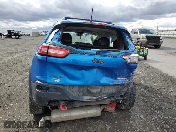 2018 Jeep Cherokee Trailhawk with VIN 1C4PJMBXXJD509312, listed as a Copart auction lot 50838495 with 115,060 mi miles and Salvage Title. Bid and sale history available at carsss.com. Image 6.