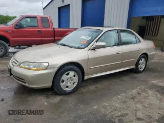 2002 Honda Accord EX z VIN 1HGCG16502A054396, wystawiony jako Copart lot #57170895 z przebiegiem 62 744 mil mil oraz Szkoda całkowita • Salvage title. Historia ofert i sprzedaży dostępna na DreamBid. Obrazek 1.