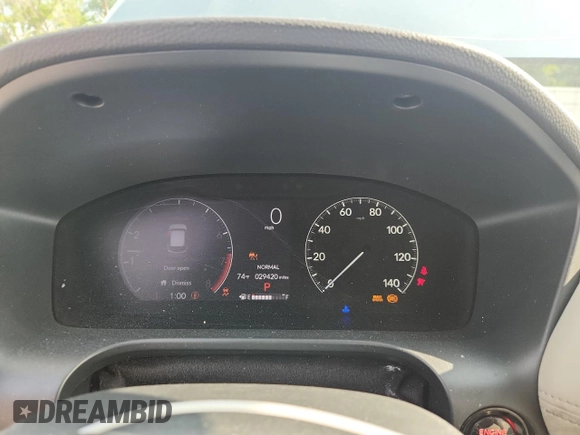 2023 Honda HR-V LX with VIN 3CZRZ2H31PM745770, listed as a Copart auction lot 62567235 with 29,420 mi miles and Salvage title. Bid and sale history available at DreamBid. Image 9.