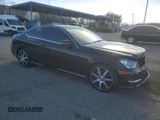 2015 Mercedes-Benz C 250 with VIN WDDGJ4HBXFG369365, listed as a Copart auction lot 50427895 with 95,356 mi miles and Salvage Title. Bid and sale history available at carsss.com. Image 4.