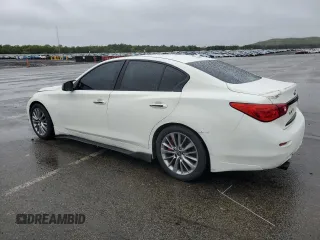 2014 Infiniti Q50 Sport with VIN JN1BV7AP7EM689505, listed as a Copart auction lot 57477555 with 133,824 mi miles and Salvage title. Bid and sale history available at DreamBid. Image 2.