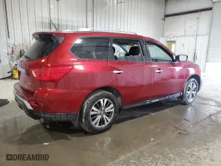 2018 Nissan Pathfinder SL with VIN 5N1DR2MM2JC655496, listed as a Copart auction lot 48126015 with 134,351 mi miles and Salvage Title. Bid and sale history available at carsss.com. Image 3.