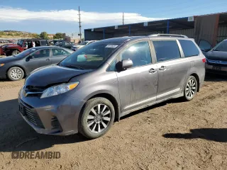 2019 Toyota Sienna LE with VIN 5TDJZ3DC6KS219268, listed as a Copart auction lot 78173524 with 69,168 mi miles and Salvage Title. Bid and sale history available at carsss.com. Image 1.