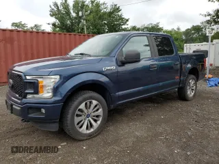 2018 Ford F-150 XL with VIN 1FTEW1E53JFB81687, listed as a Copart auction lot 64435375 with 147,738 mi miles and Clean title. Bid and sale history available at DreamBid. Image 1.