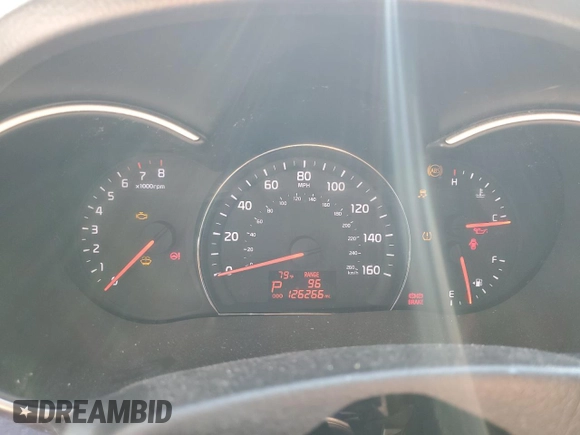 2015 Kia Sorento LX with VIN 5XYKT3A6XFG640952, listed as a Copart auction lot 53365165 with 126,266 mi miles and Salvage Title. Bid and sale history available at carsss.com. Image 9.