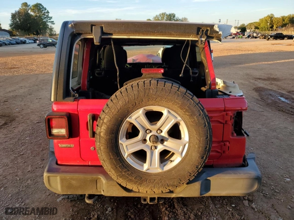 2018 Jeep Wrangler Unlimited Sport with VIN 1C4HJXDN8JW240779, listed as a Copart auction lot 80621854 with 109,956 mi miles and Salvage Title. Bid and sale history available at carsss.com. Image 6.
