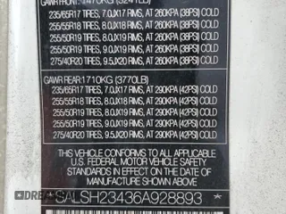 2006 Land Rover Range Rover Sport SC z VIN SALSH23436A928893, wystawiony jako Copart lot #55687445 z przebiegiem 93 376 mil mil oraz Czysty tytuł • Clean title. Historia ofert i sprzedaży dostępna na DreamBid. Obrazek 13.