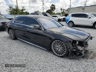2023 Mercedes-Benz S 500 z VIN W1K6G6DB7PA208777, wystawiony jako Copart lot #51942145 z przebiegiem 93 158 mil mil oraz Szkody całkowita. Historia ofert i sprzedaży dostępna na DreamBid. Obrazek 4.