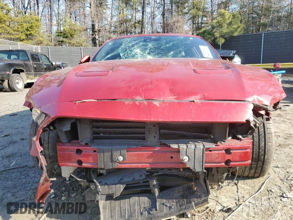 2022 Ford Mustang GT with VIN 1FA6P8CF0N5122491, listed as a Copart auction lot 43570605 with 18,876 mi miles and Salvage Title. Bid and sale history available at carsss.com. Image 5.