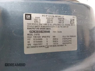2011 Chevrolet Silverado 1500 LT with VIN 1GCRCSE0XBZ288448, listed as a IAAI auction lot 41962746 with 214,506 mi miles and . Bid and sale history available at DreamBid. Image 8.