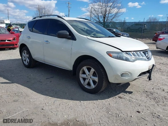 2010 Nissan Murano LE with VIN JN8AZ1MW8AW135129, listed as a IAAI auction lot 41554777 with 103,000 mi miles. Bid and sale history available at carsss.com. Image 1.