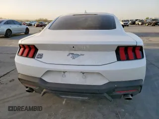 2024 Ford Mustang EcoBoost with VIN 1FA6P8TH3R5143245, listed as a Copart auction lot 47927095 with 15,108 mi miles and Salvage Title. Bid and sale history available at carsss.com. Image 6.